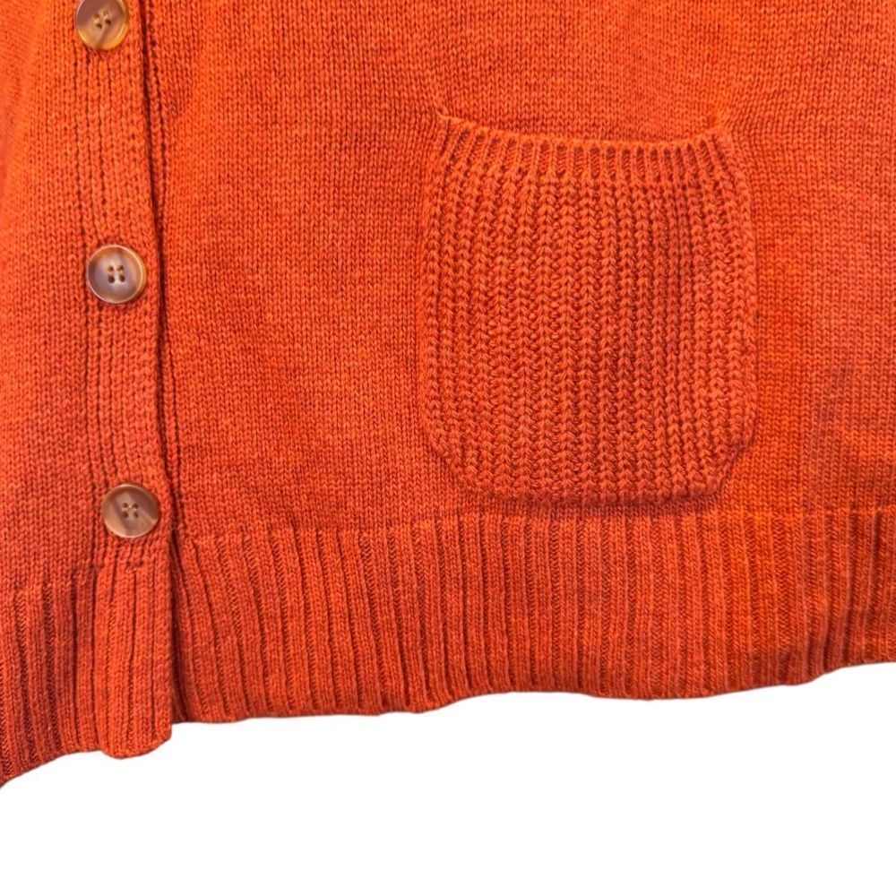 Orange/Red Long Sleeve V Neck Button Down Cardigan 2XL/3XL NWT - Heimish - Picture 8 of 15